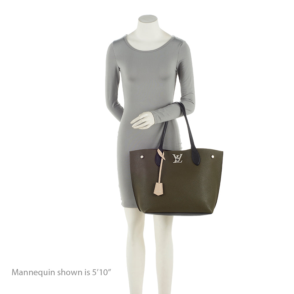Louis Vuitton Calfskin Lockme Go Tote (SHF-21691)