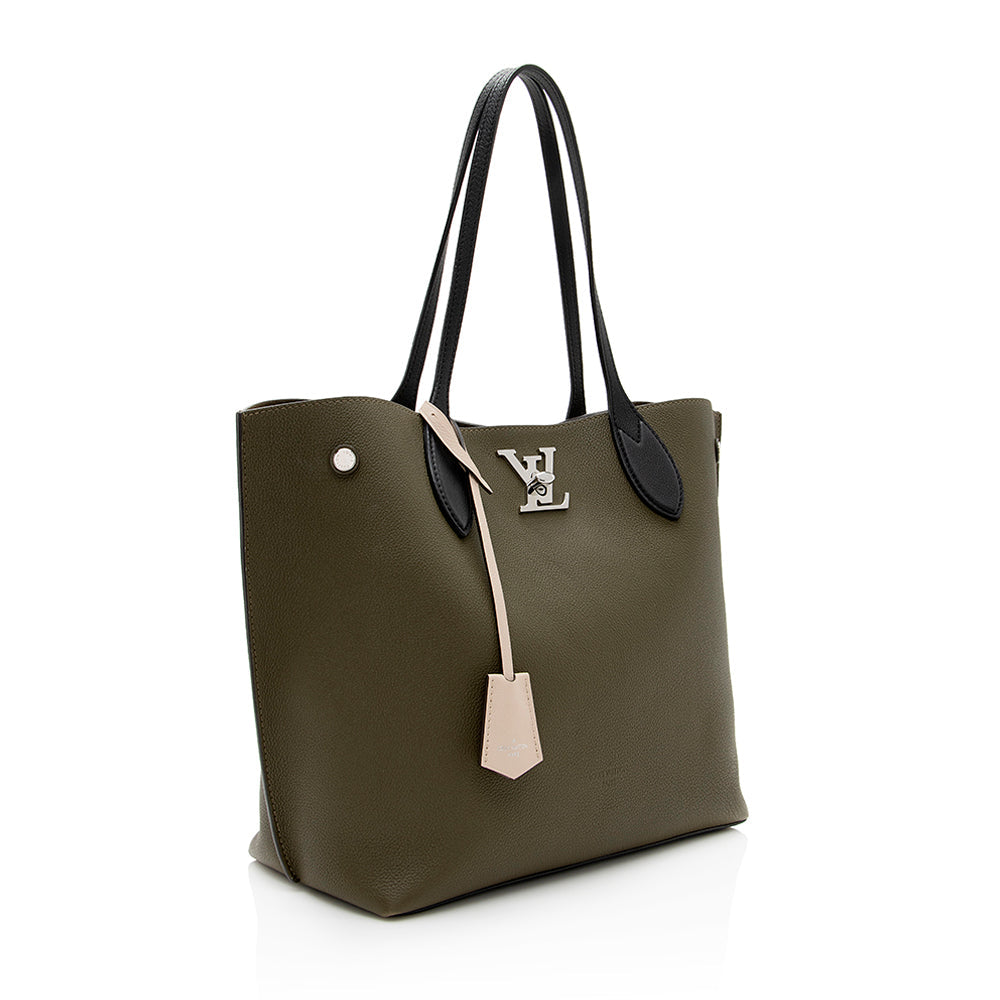 Louis Vuitton Calfskin Lockme Go Tote (SHF-21691)