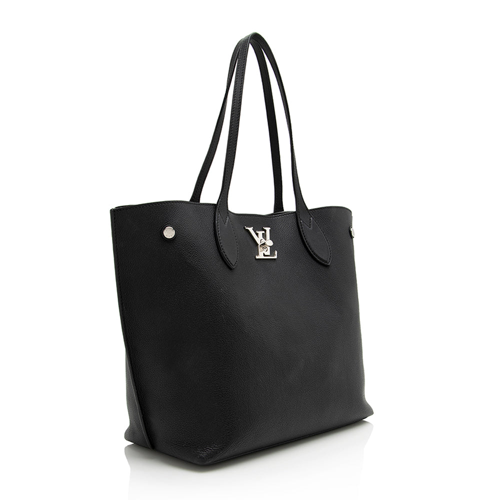 Louis Vuitton Calfskin Lockme Go Tote (SHF-22923)