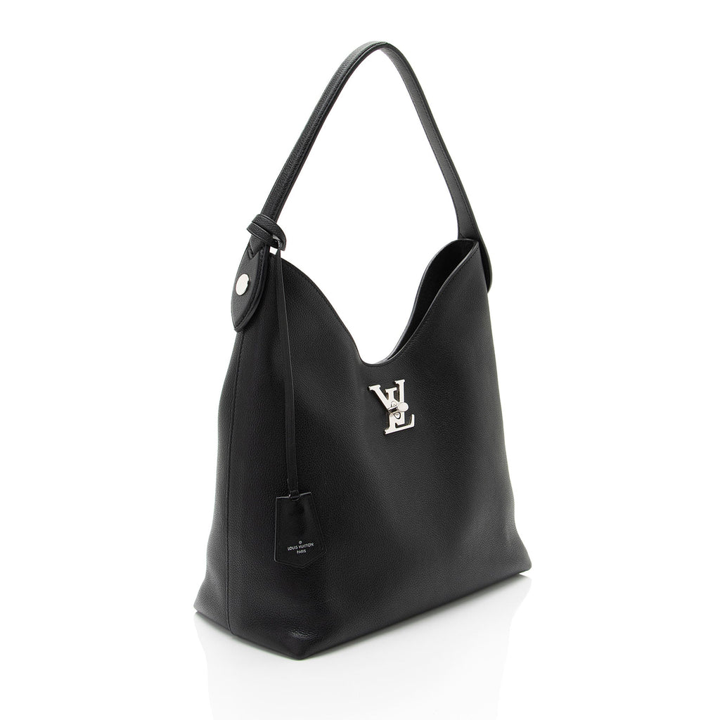 Louis Vuitton Calfskin Lockme Hobo (SHF-7tQkNs)