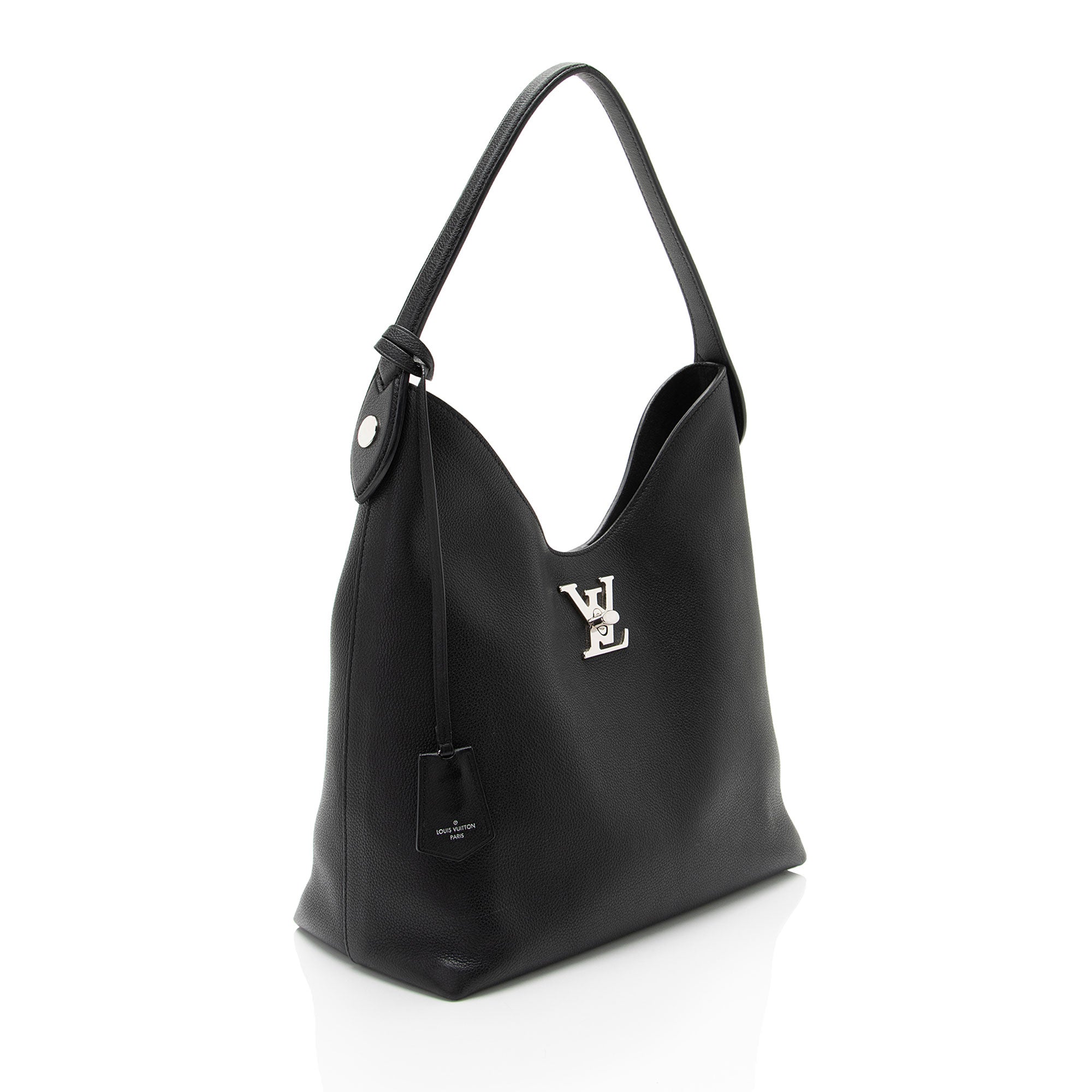Louis Vuitton Calfskin Lockme Hobo (SHF-7tQkNs)