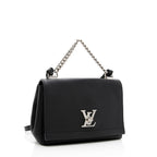 Louis Vuitton Calfskin Lockme II BB Shoulder Bag (SHF-18969)