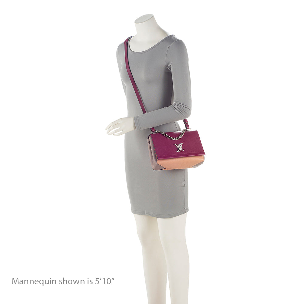 Louis Vuitton Calfskin Lockme II BB Shoulder Bag (SHF-21961)