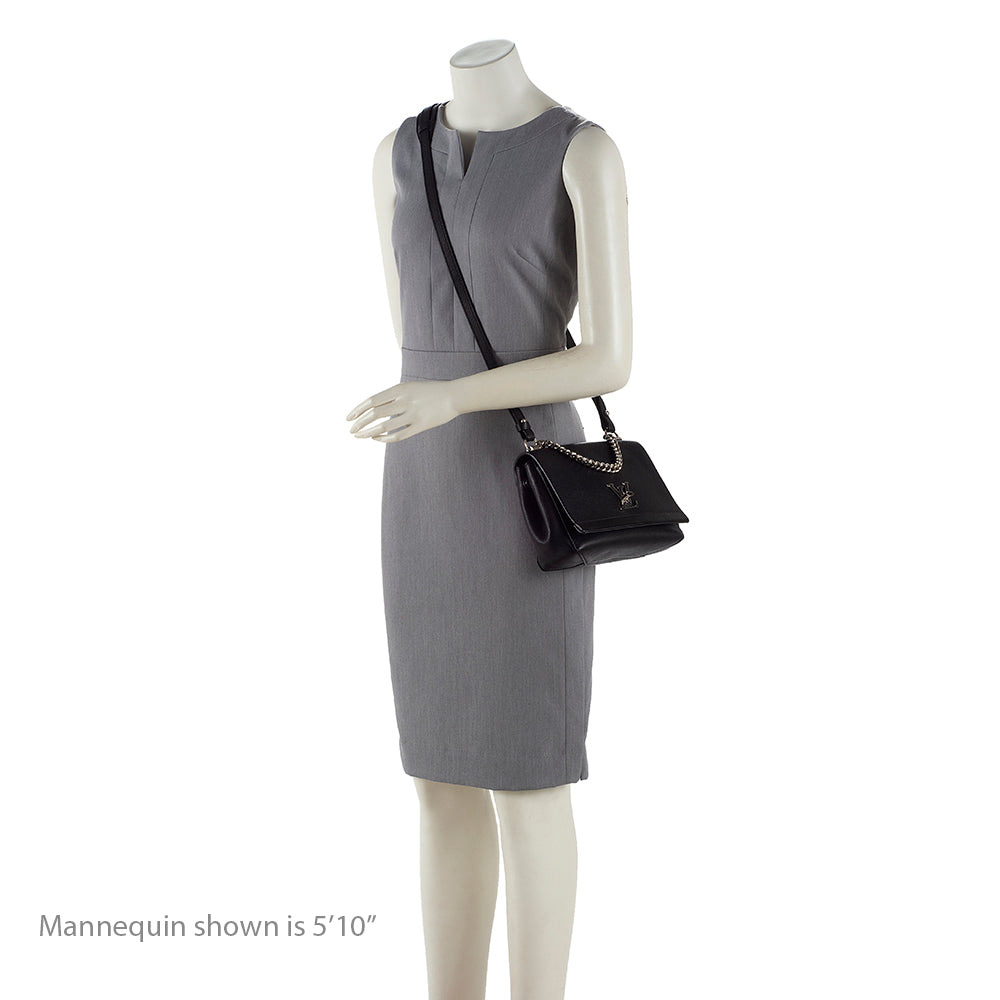 Louis Vuitton Calfskin Lockme II BB Shoulder Bag (SHF-18969)
