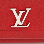 Louis Vuitton Calfskin Lockme II Compact Wallet (SHF-21658)