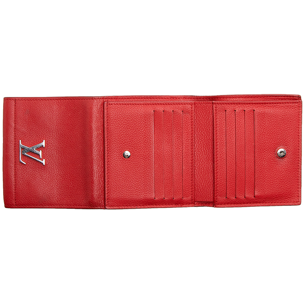 Louis Vuitton Calfskin Lockme II Compact Wallet (SHF-21658)