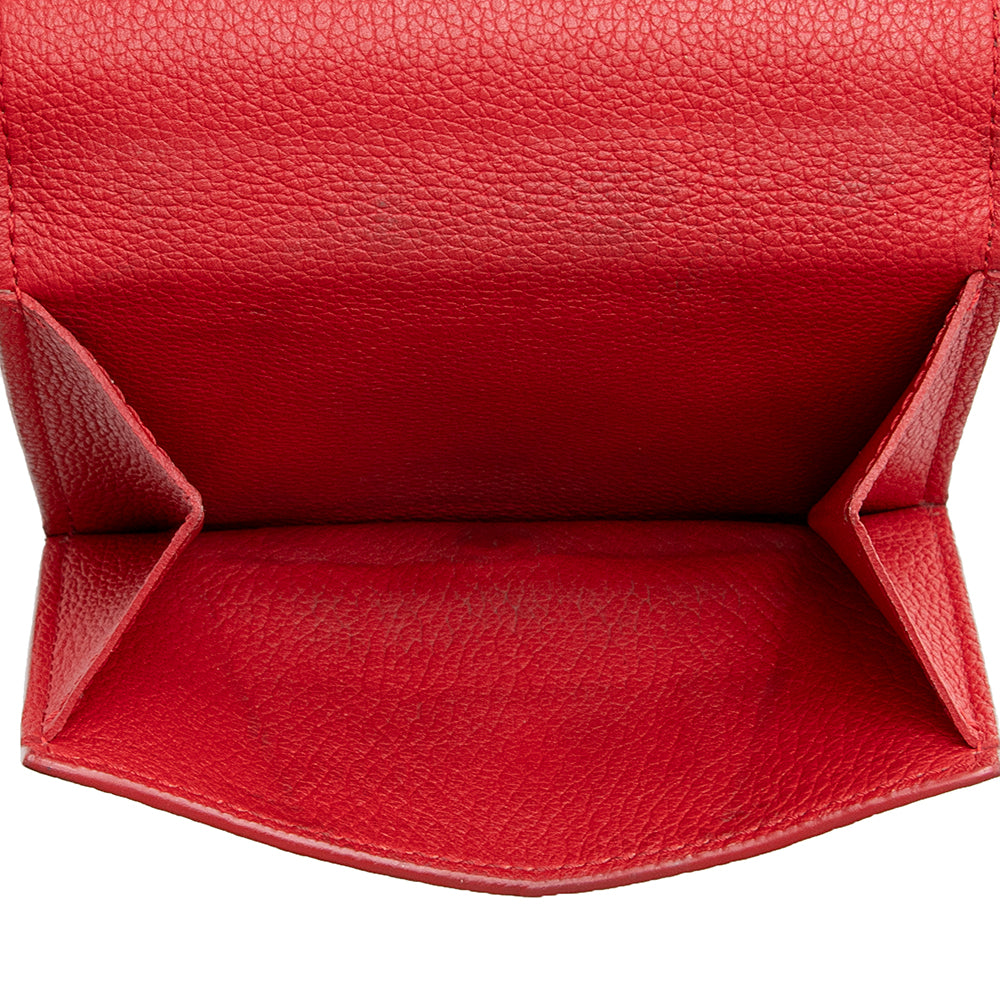 Louis Vuitton Calfskin Lockme II Compact Wallet (SHF-21658)