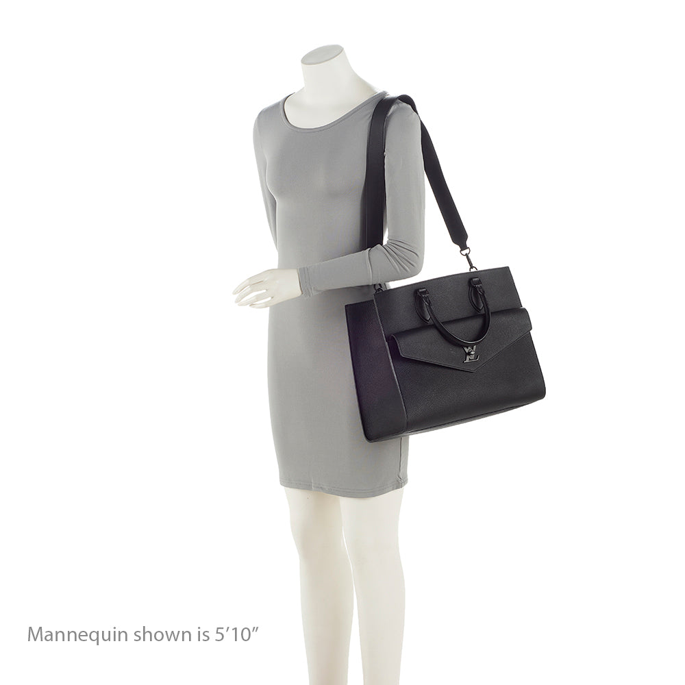 Louis Vuitton Calfskin Lockme Tote (SHF-21403)