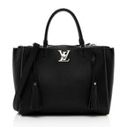 Louis Vuitton Calfskin Lockmeto Tote (SHF-15895)
