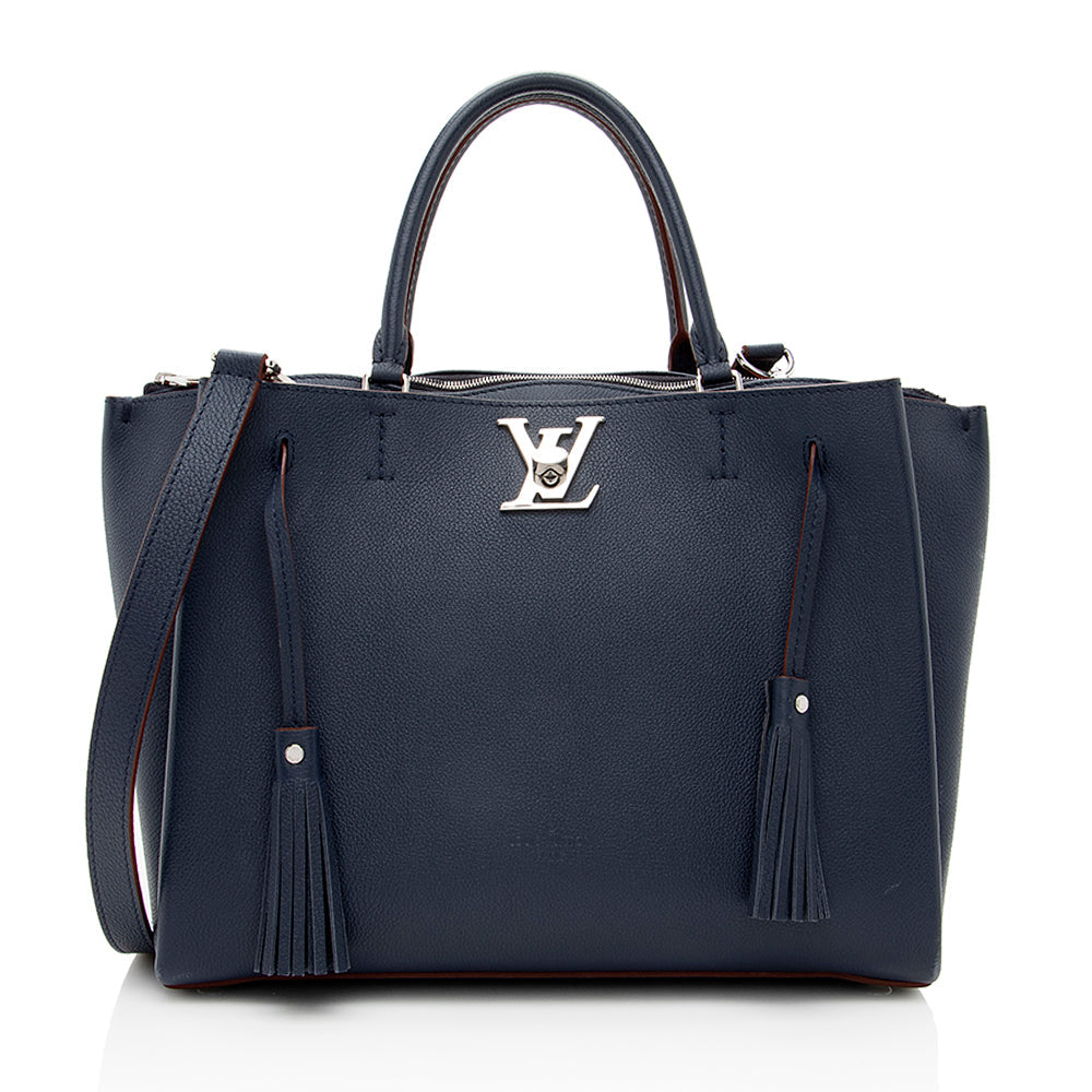 Louis Vuitton Calfskin Lockmeto Tote (SHF-19208)