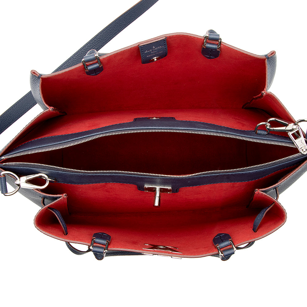 Louis Vuitton Calfskin Lockmeto Tote (SHF-19208)