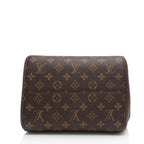 Louis Vuitton Calfskin Monogram Canvas Fold Tote MM (SHF-DEf7bl)
