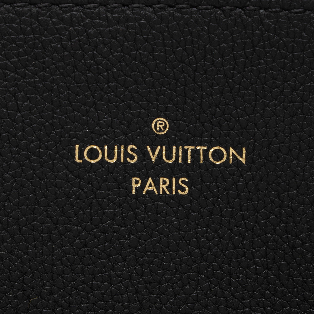 Louis Vuitton Calfskin Monogram Canvas Fold Tote MM (SHF-DEf7bl)