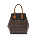 Louis Vuitton Calfskin Monogram Canvas Fold Tote MM