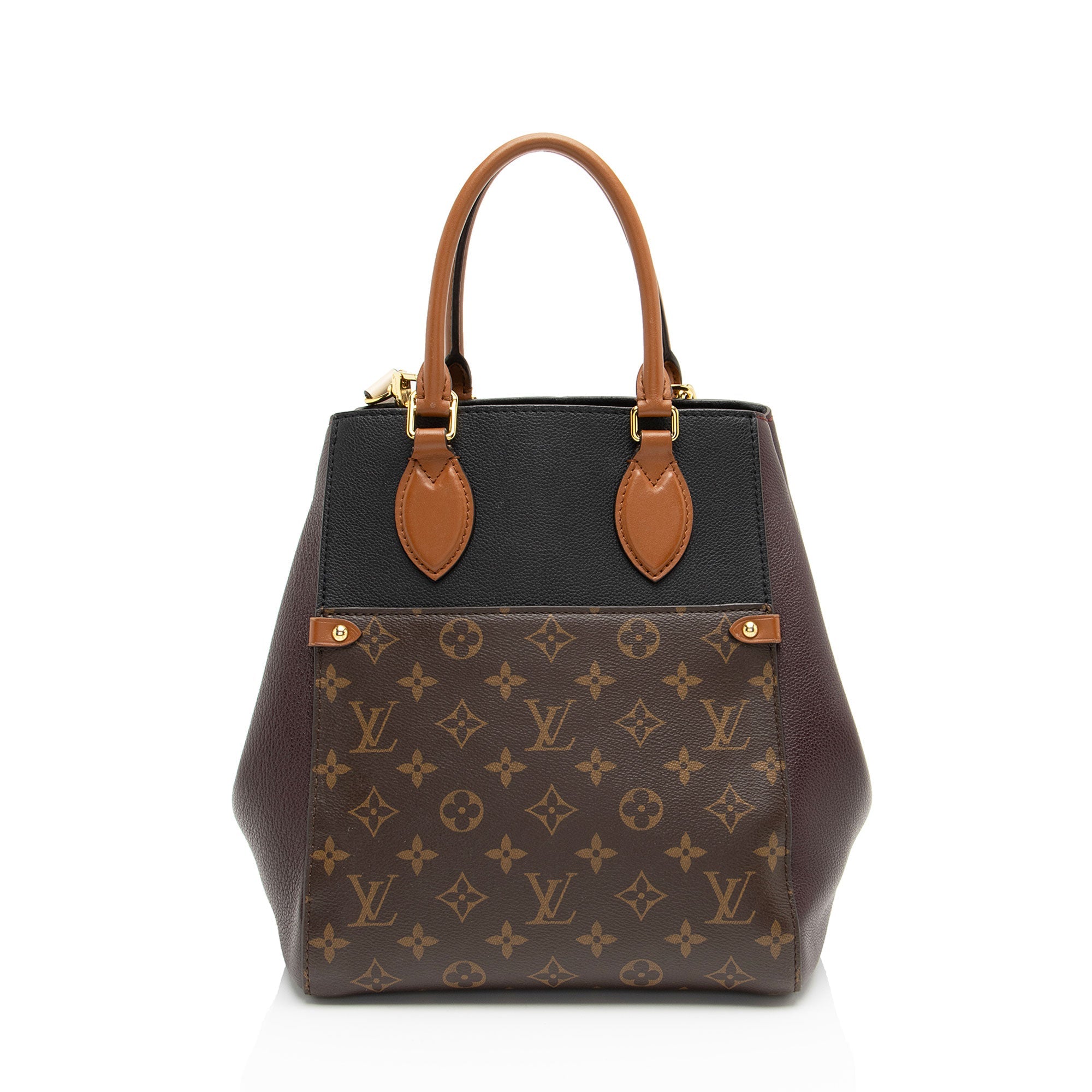 Louis Vuitton Calfskin Monogram Canvas Fold Tote MM