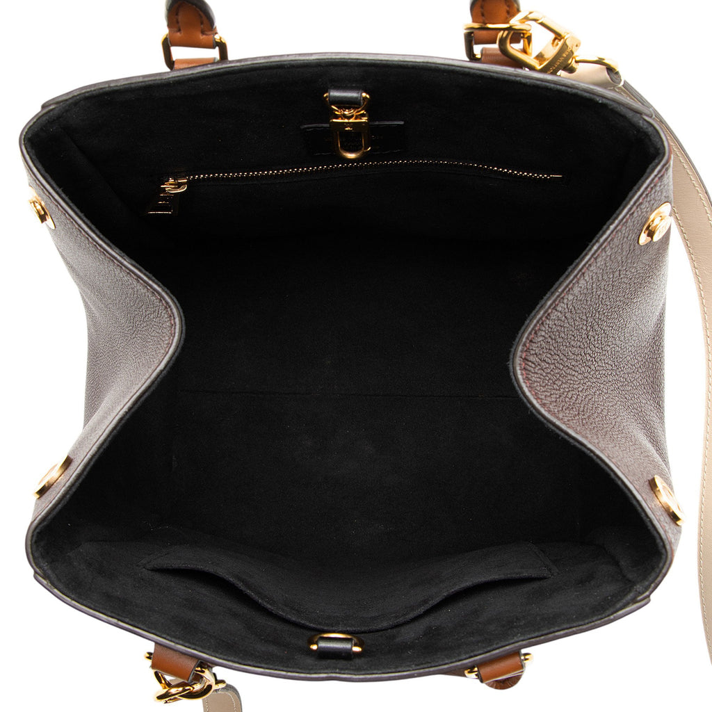 Louis Vuitton Calfskin Monogram Canvas Fold Tote MM