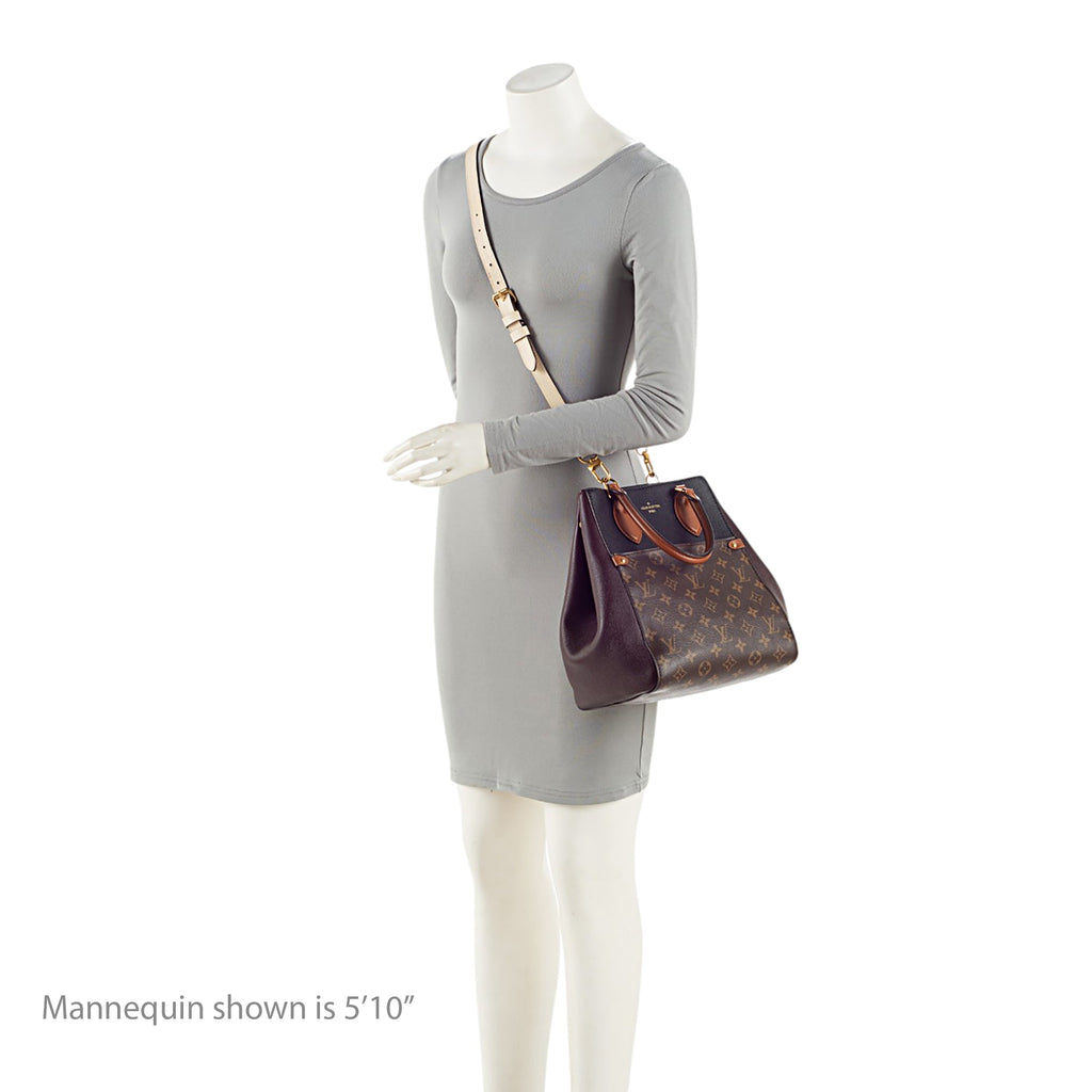 Louis Vuitton Calfskin Monogram Canvas Fold Tote MM