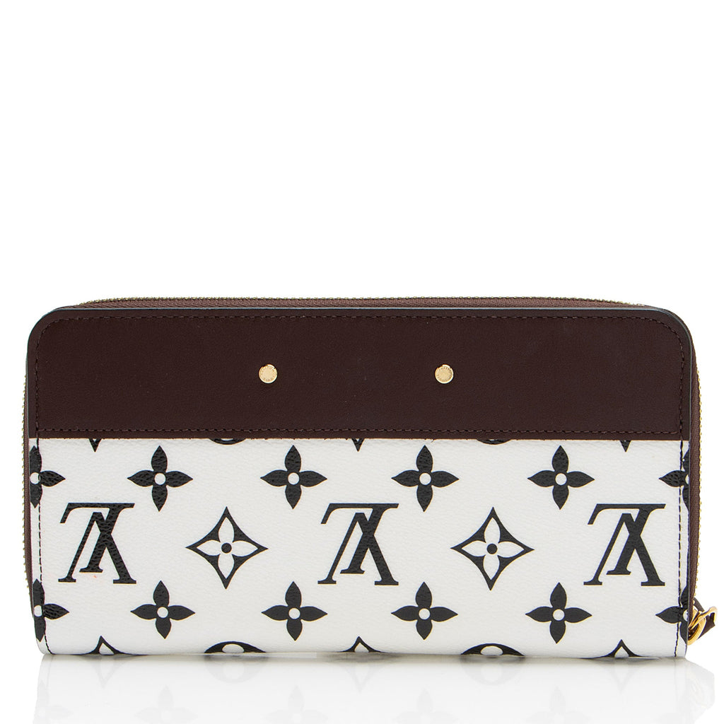 Louis Vuitton Calfskin Monogram Canvas Gamma Zippy Wallet (SHF-Hlzxc0)