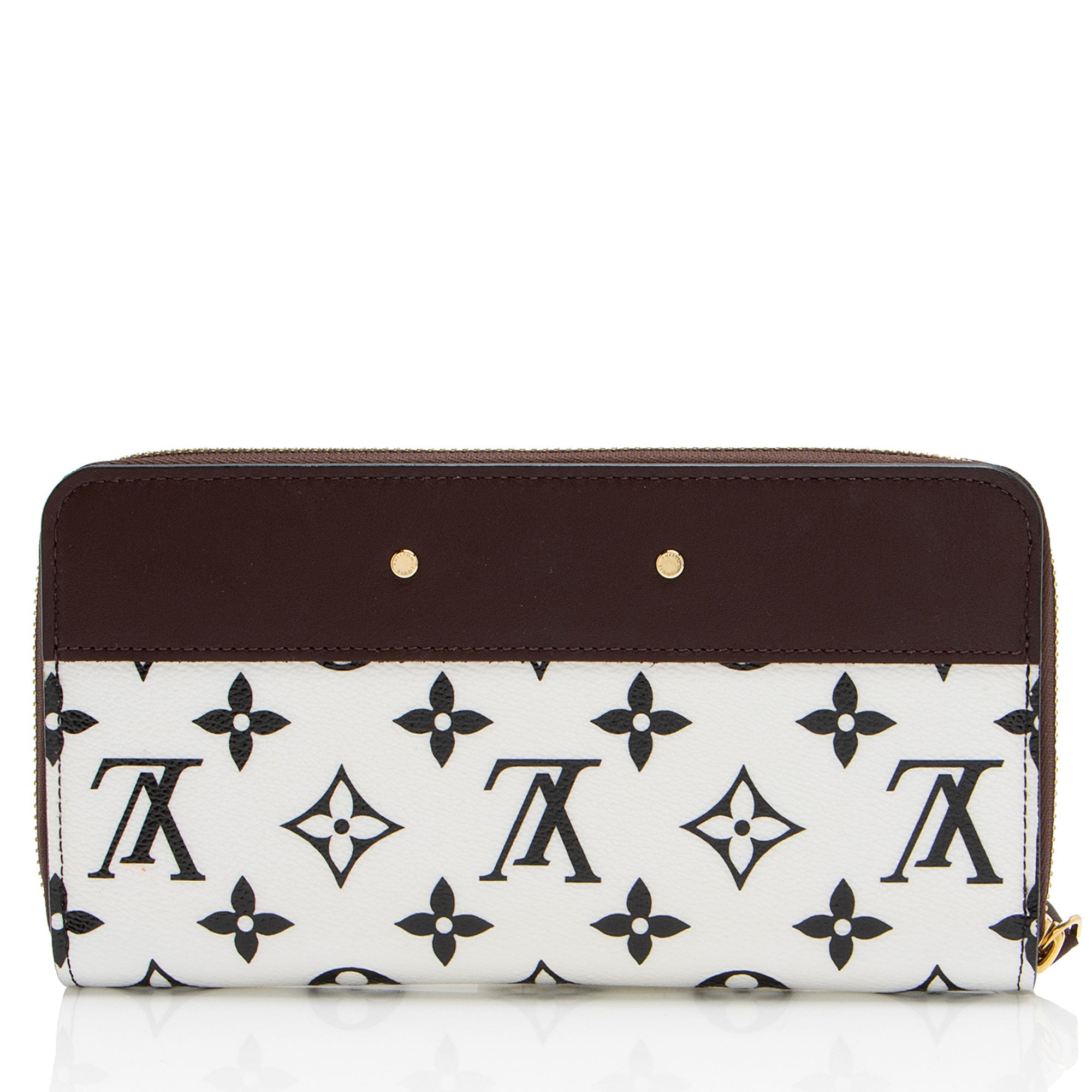 Louis Vuitton Calfskin Monogram Canvas Gamma Zippy Wallet (SHF-Hlzxc0)