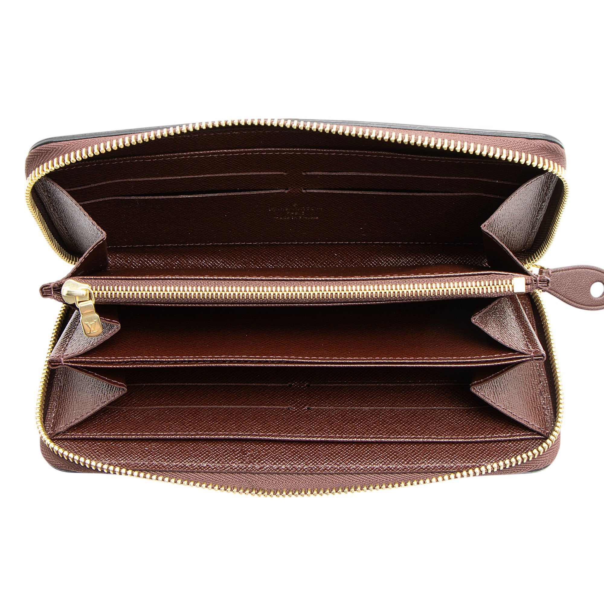 Louis Vuitton Calfskin Monogram Canvas Gamma Zippy Wallet (SHF-Hlzxc0)