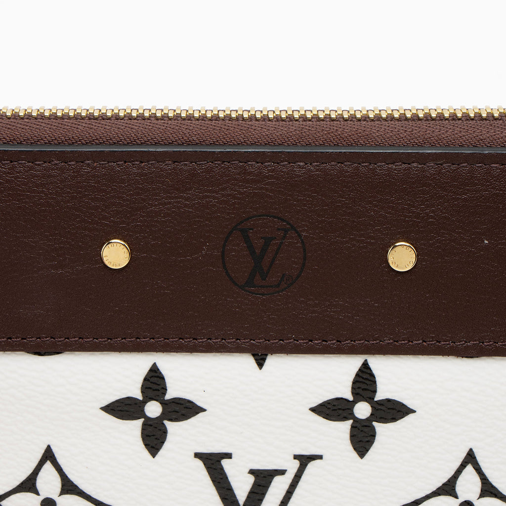 Louis Vuitton Calfskin Monogram Canvas Gamma Zippy Wallet (SHF-Hlzxc0)