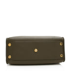 Louis Vuitton Calfskin Monogram Canvas On My Side MM Tote (SHF-21612)