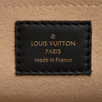 Louis Vuitton Calfskin Monogram Canvas On My Side MM Tote (SHF-21612)