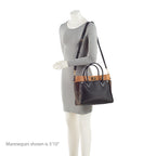 Louis Vuitton Calfskin Monogram Canvas On My Side MM Tote (SHF-bmZRwZ)