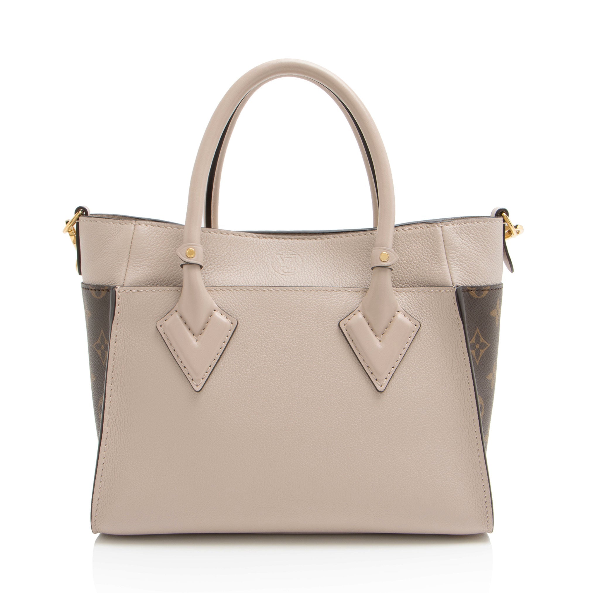 Louis Vuitton Calfskin Monogram Canvas On My Side PM Tote
