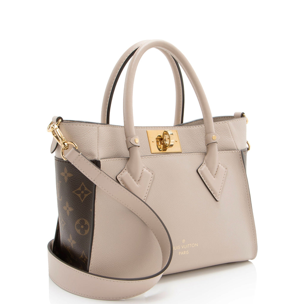 Louis Vuitton Calfskin Monogram Canvas On My Side PM Tote