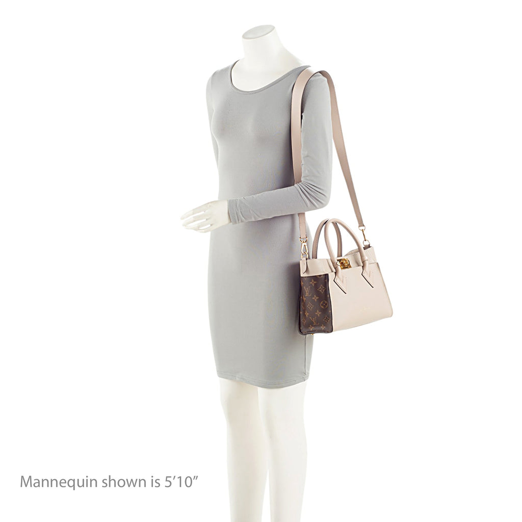 Louis Vuitton Calfskin Monogram Canvas On My Side PM Tote