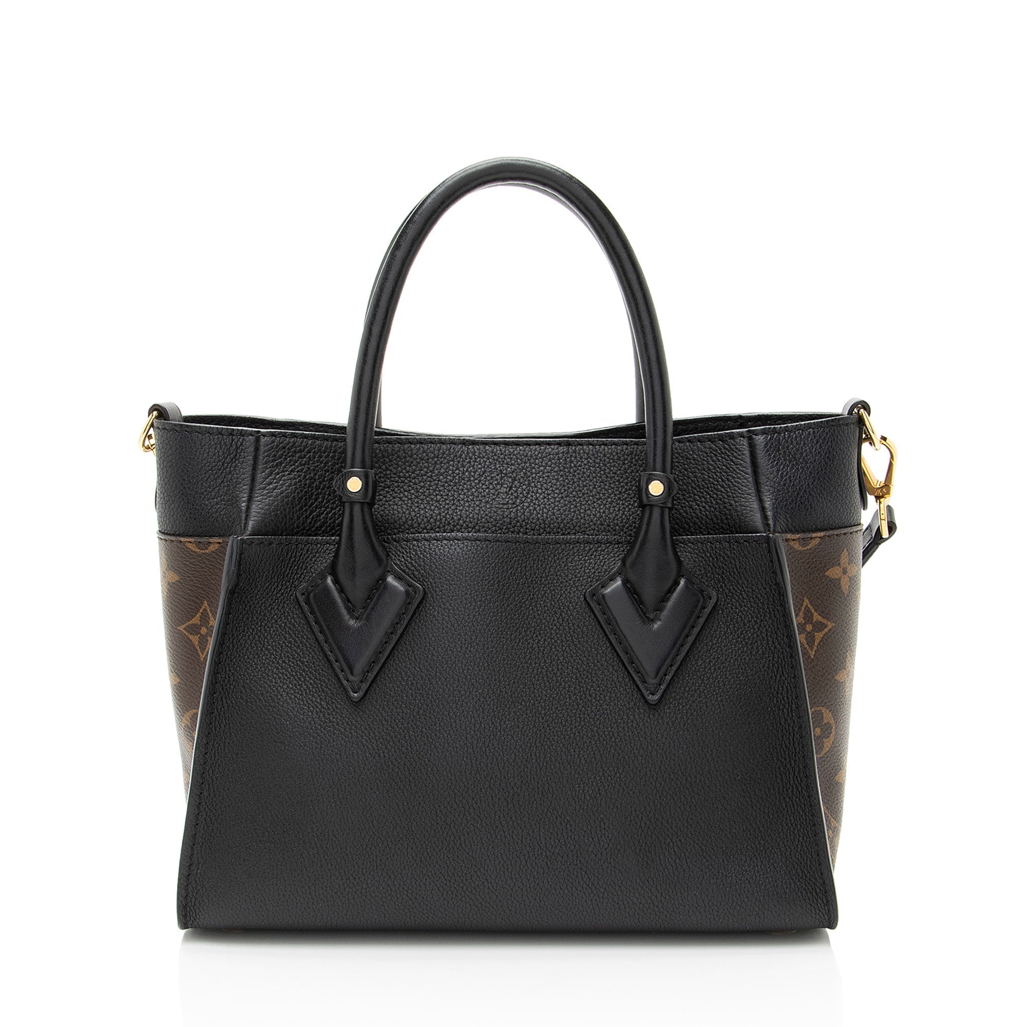 Louis Vuitton Calfskin Monogram Canvas On My Side PM Tote