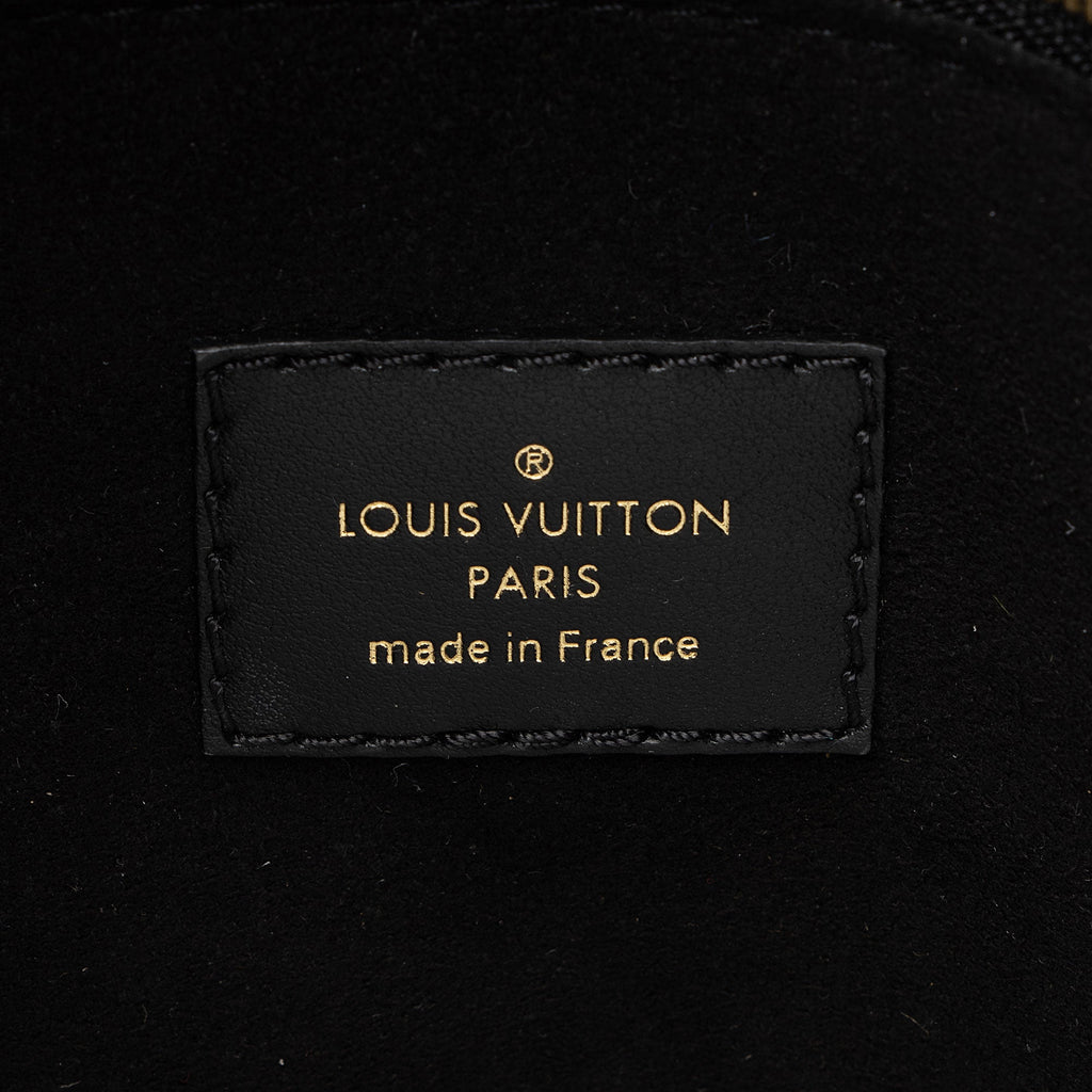 Louis Vuitton Calfskin Monogram Canvas On My Side PM Tote