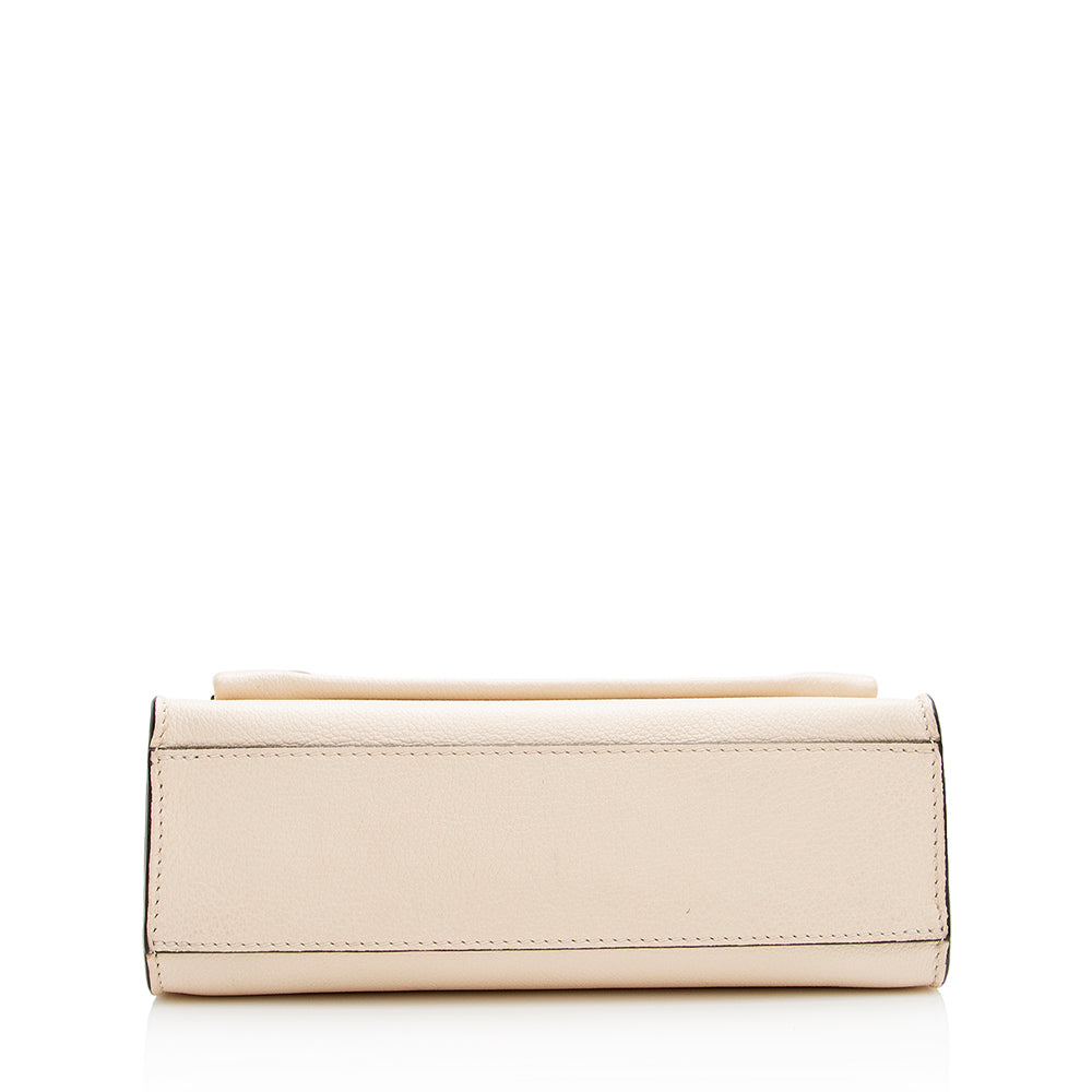 Louis Vuitton Calfskin MyLockMe Fleurs BB Shoulder Bag (SHF-18970)