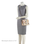 Louis Vuitton Calfskin MyLockMe Fleurs BB Shoulder Bag (SHF-18970)