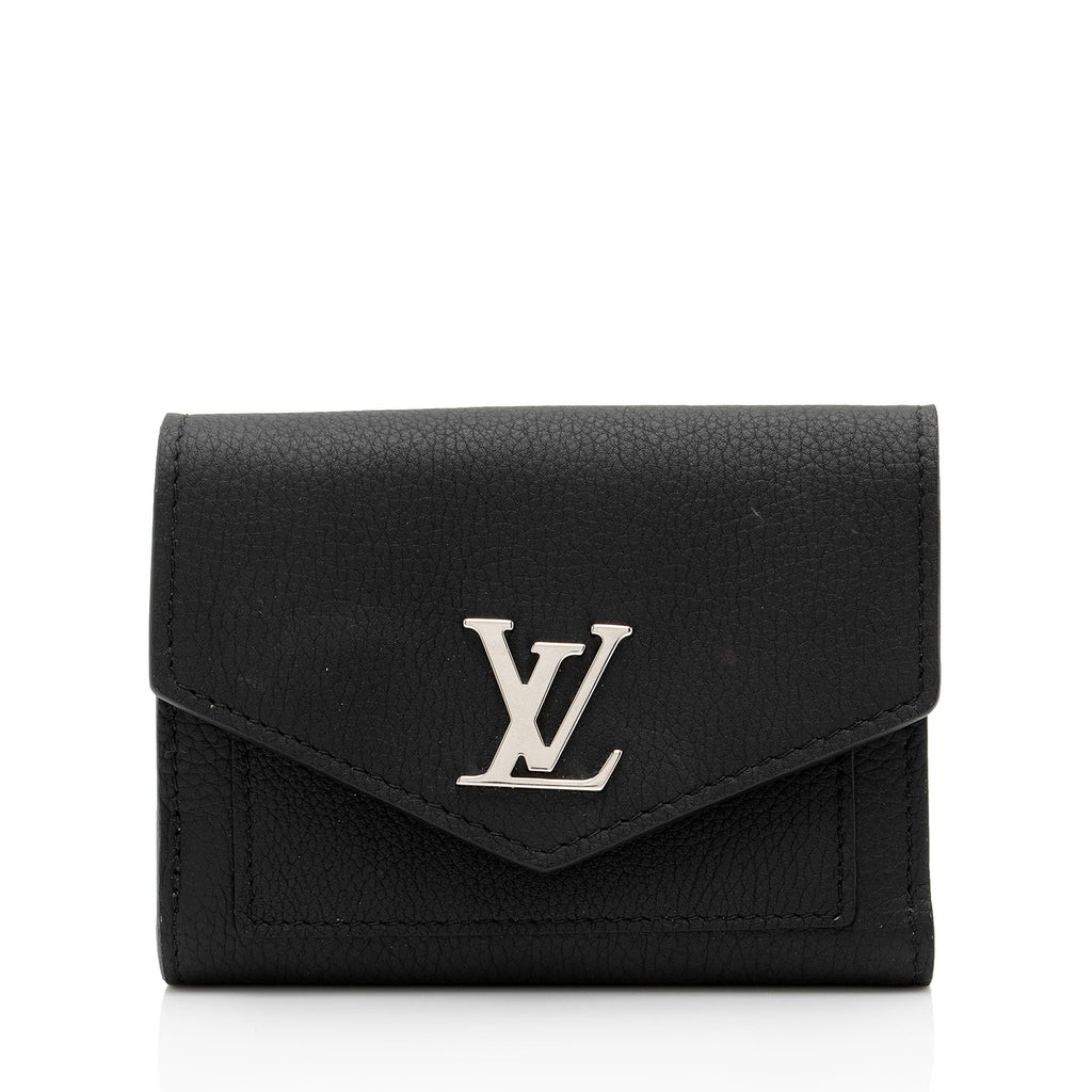 Louis Vuitton Calfskin Mylockme Compact Wallet (SHF-tUlBW1)