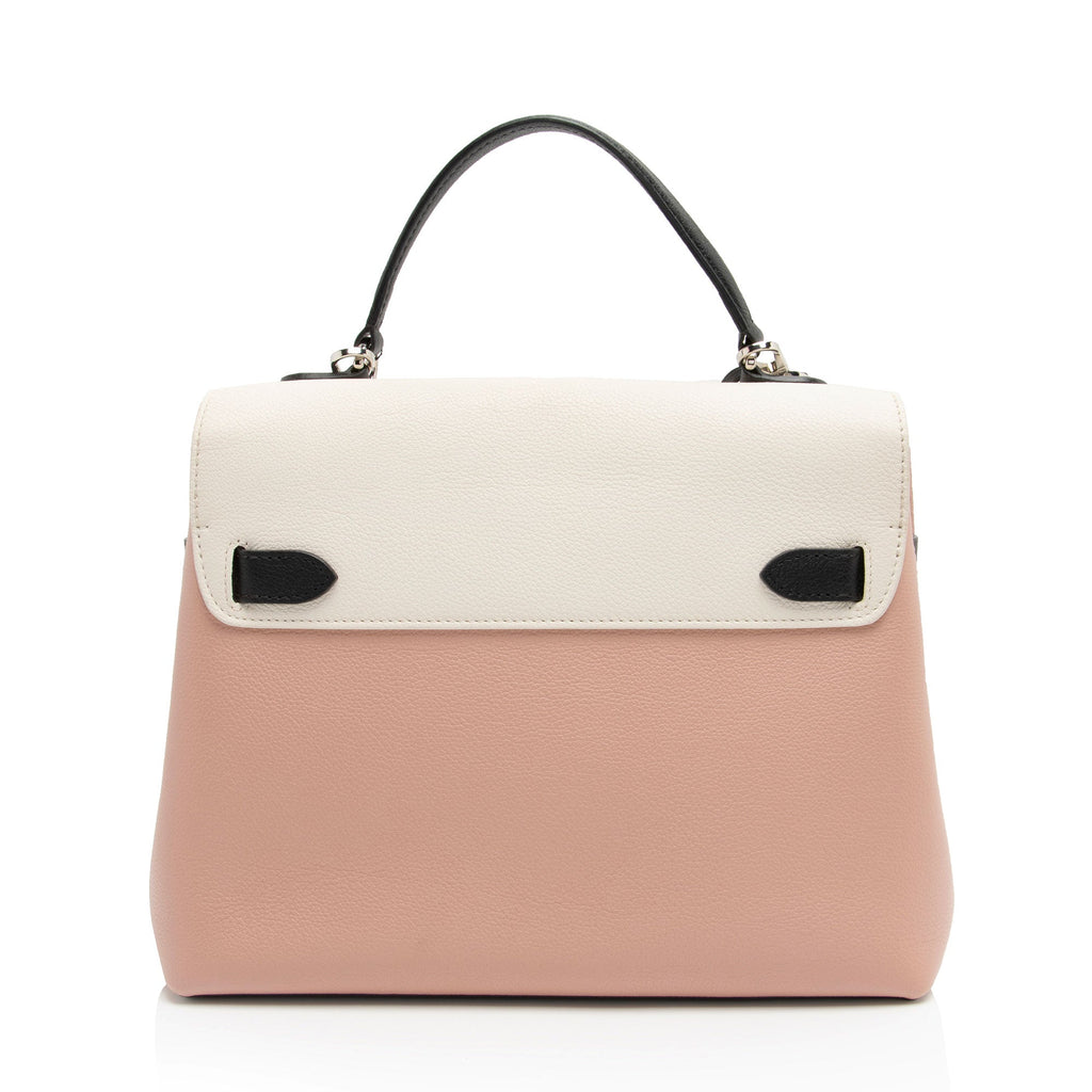 Louis Vuitton Calfskin Lockme Ever MM Top Handle (SHF-rz7iDD)