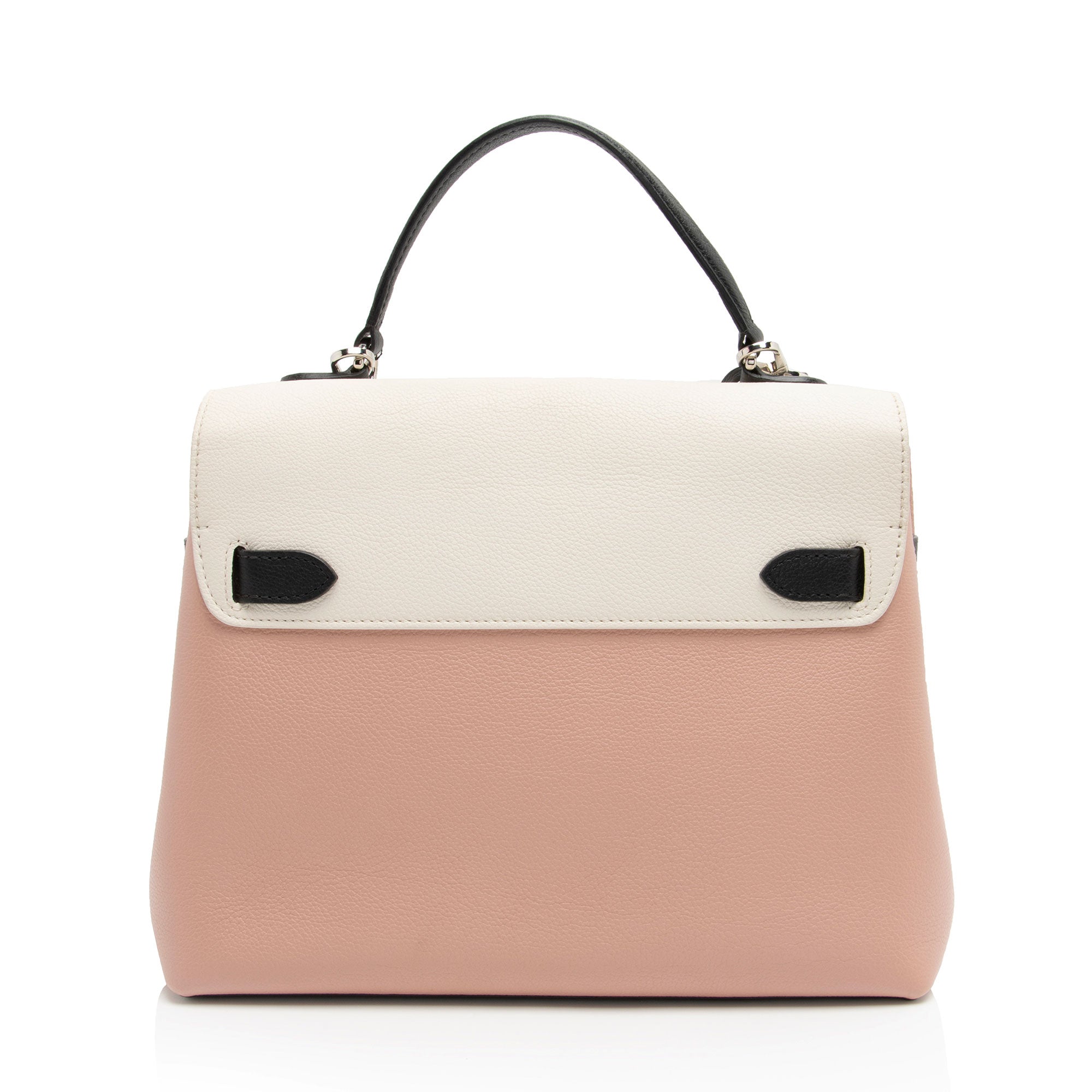 Louis Vuitton Calfskin Lockme Ever MM Top Handle (SHF-rz7iDD)