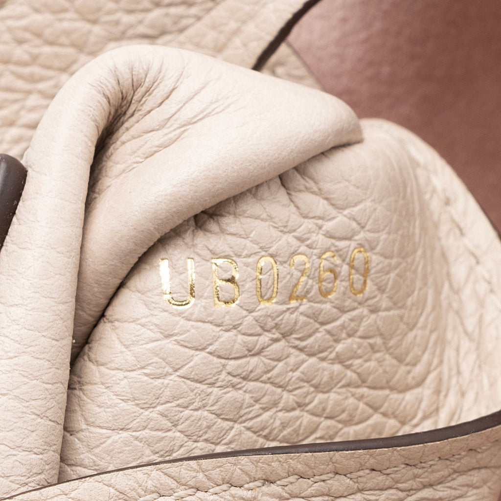 Louis Vuitton Calfskin Nano Lockme Bucket Bag (SHF-5gQoz6)