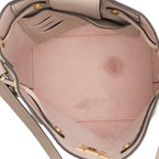 Louis Vuitton Calfskin Nano Lockme Bucket Bag (SHF-5gQoz6)