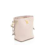 Louis Vuitton Calfskin Nano Lockme Bucket Bag (SHF-5gQoz6)