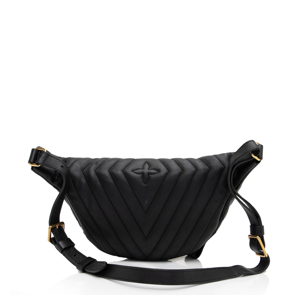 Louis Vuitton Calfskin New Wave Bumbag (SHF-gSN15r)