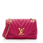 Louis Vuitton Calfskin New Wave Chain Shoulder Bag (SHF-ihtUHs)