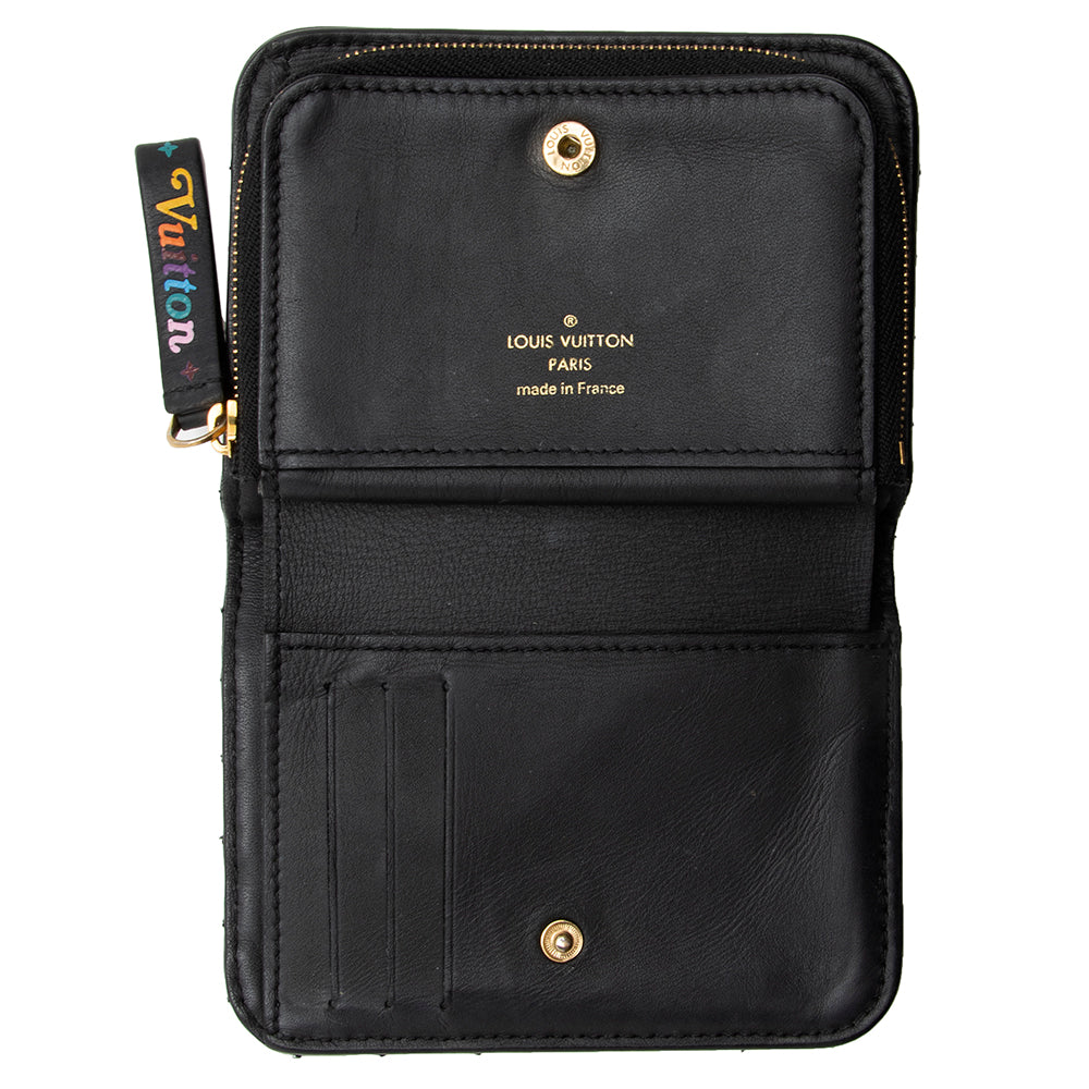 Louis Vuitton Calfskin New Wave Zippy Coin Wallet - FINAL SALE (SHF-18053)