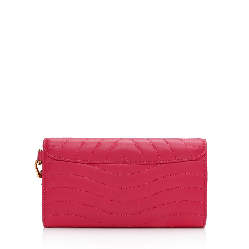 Louis Vuitton Calfskin New Wave Long Wallet (SHF-EjKLT8)