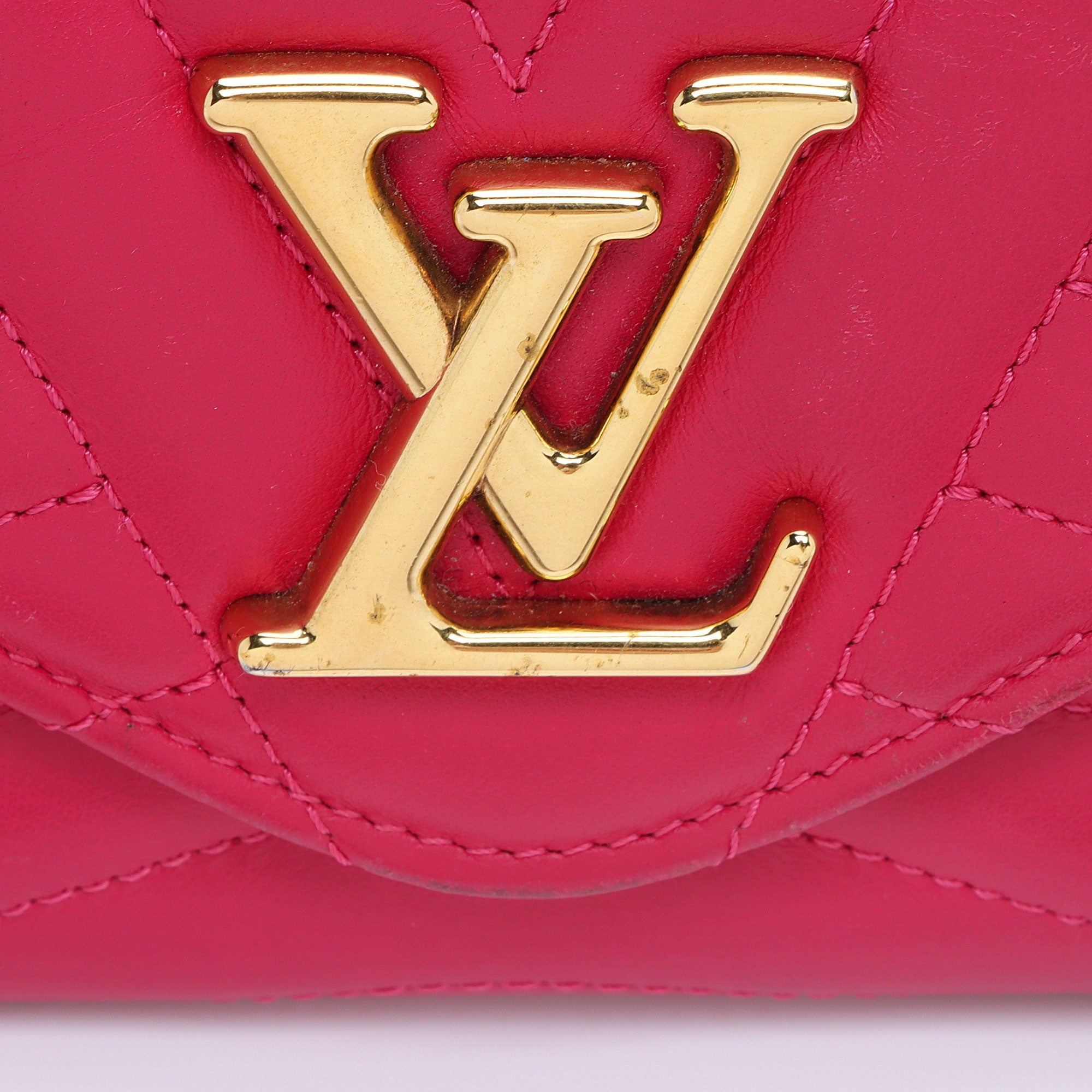 Louis Vuitton Calfskin New Wave Long Wallet (SHF-EjKLT8)