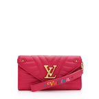 Louis Vuitton Calfskin New Wave Long Wallet (SHF-EjKLT8)