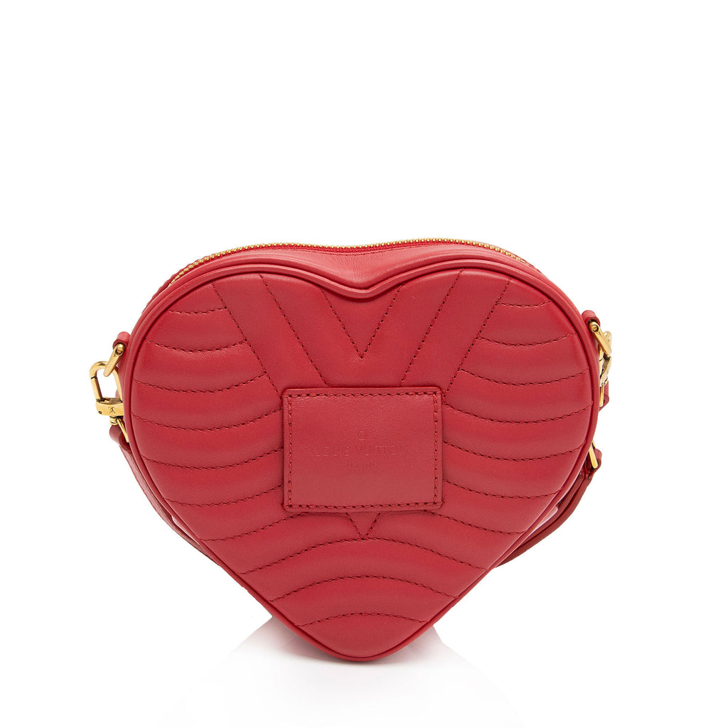Louis Vuitton Limited Edition Calfskin New Wave Love Lock Heart Shoulder Bag