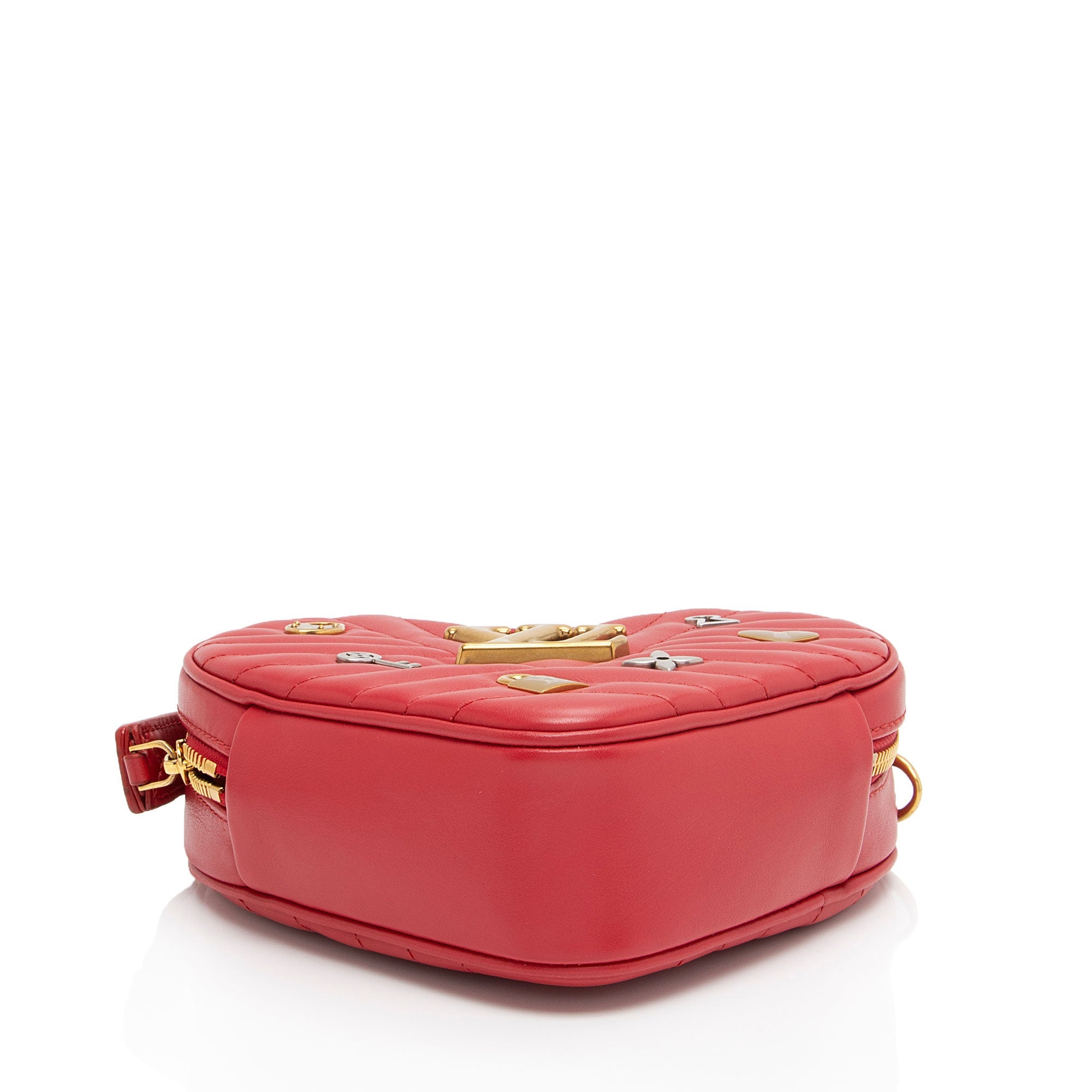 Louis Vuitton Limited Edition Calfskin New Wave Love Lock Heart Shoulder Bag