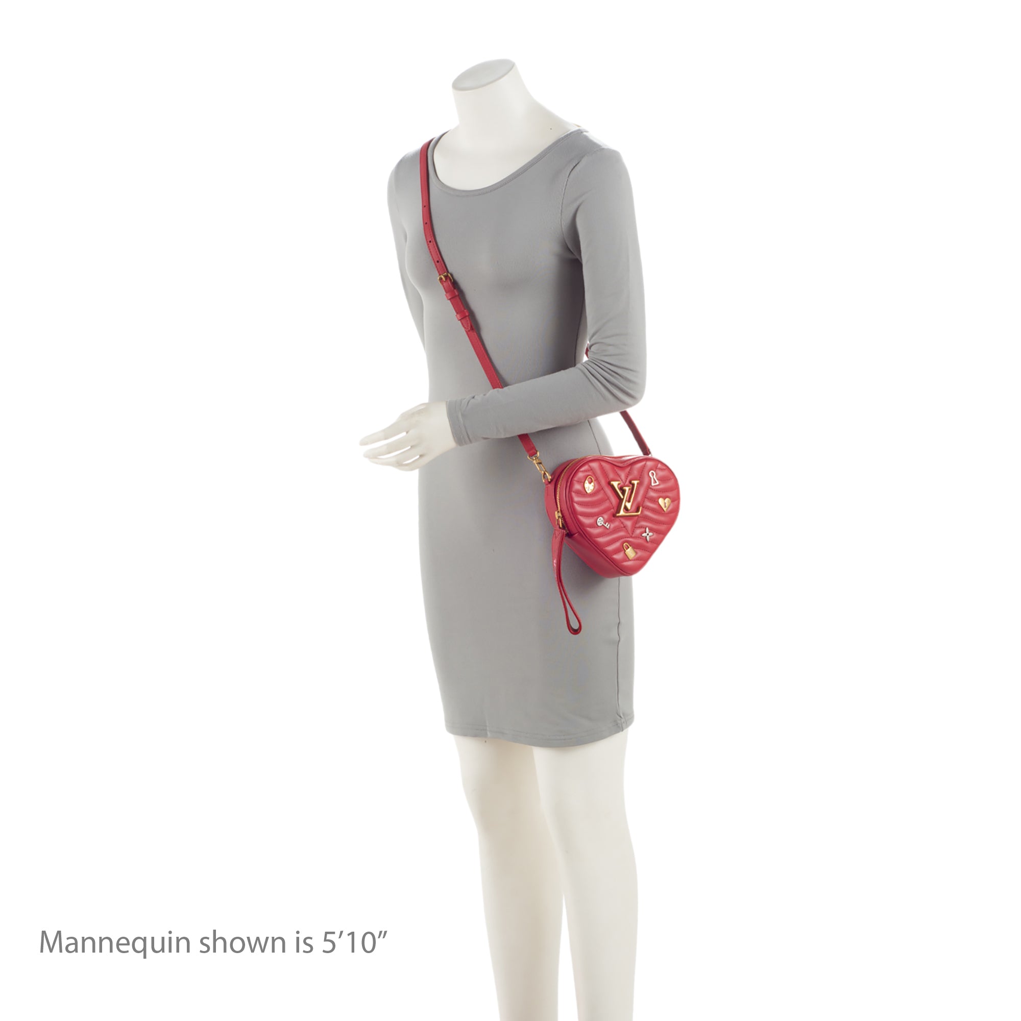 Louis Vuitton Limited Edition Calfskin New Wave Love Lock Heart Shoulder Bag
